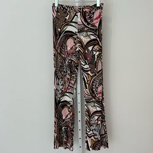 EMILIO PUCCI BROWN PINK GRASSHOPPER PANTS MODEL 61RT76 SIZE IT 42 / US 8